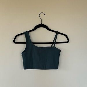 Girlfriend Collective Longline Asymmetrical Bra Top